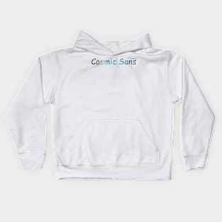 Cosmic Sans Kids Hoodie